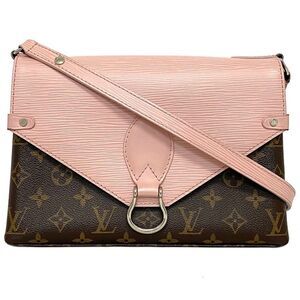 Louis Vuitton Saint Michel Pink Brown Rose Ballerina Monogram